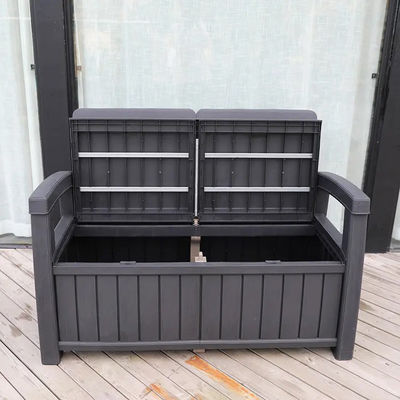 Sedile di plastica per archiviazione braccio banco per patio esterno giardino balcone parco piscina sulla spiaggia