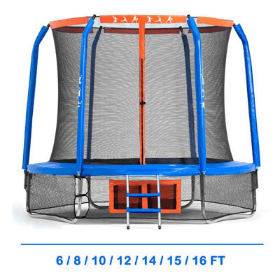 Quadro in acciaio 14 FT o OEM Adulti e bambini fitness salto letto trampolino con rete di sicurezza Sport interno