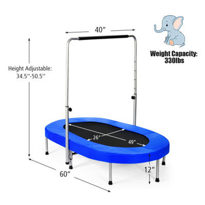 Trampolino pieghevole pieghevole per bambini 4 FT o OEM regolabile in altezza
