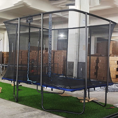 Unisex Parco giardino esterno Fitness Letto elastico rettangolo trampolino con rete di sicurezza
