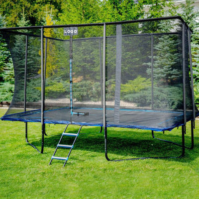 Unisex Parco giardino esterno Fitness Letto elastico rettangolo trampolino con rete di sicurezza