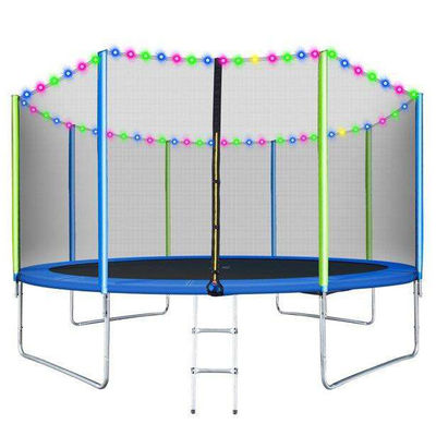 Parco all'aperto Trampolino di salto fitness da 10 piedi con rete di sicurezza e logo personalizzato