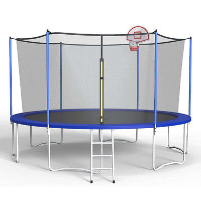 Parco all'aperto Trampolino di salto fitness da 10 piedi con rete di sicurezza e logo personalizzato