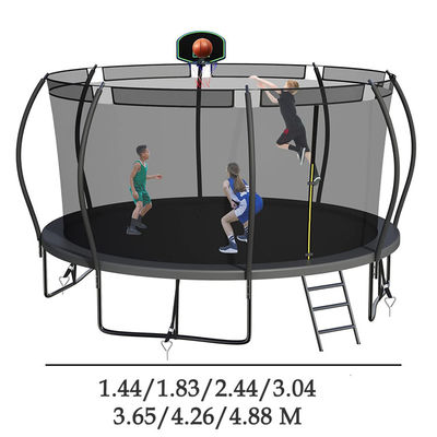 Adulti Bambini Bambini Basketball Hoop Set Trampolino con rete protettiva e opzione di logo