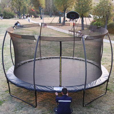 Adulti Bambini Bambini Basketball Hoop Set Trampolino con rete protettiva e opzione di logo