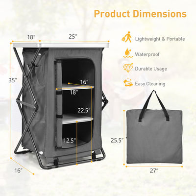 Arredamento esterno Tavolo portatile pieghevole per giardino