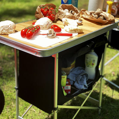 Armadietto leggero in bambù da picnic per il giardino all'aperto