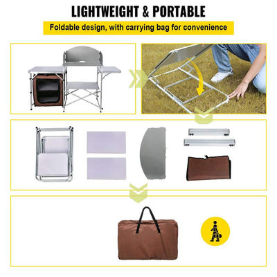 Tavolo pieghevole portatile per giardino esterno cortile patio villa festa banchetto
