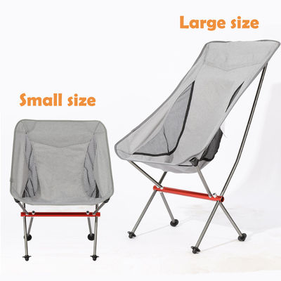 Escursioni all'aria aperta Viaggi di alluminio leggero reticolato portatile pieghevole camper Moon Chair