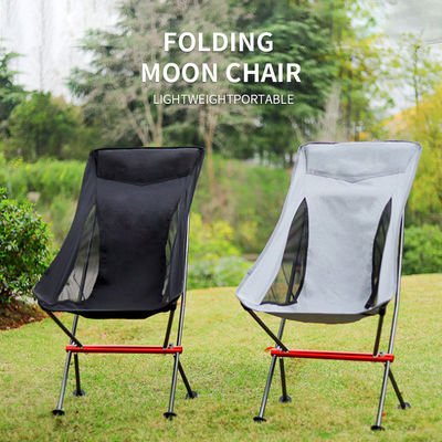 Escursioni all'aria aperta Viaggi di alluminio leggero reticolato portatile pieghevole camper Moon Chair