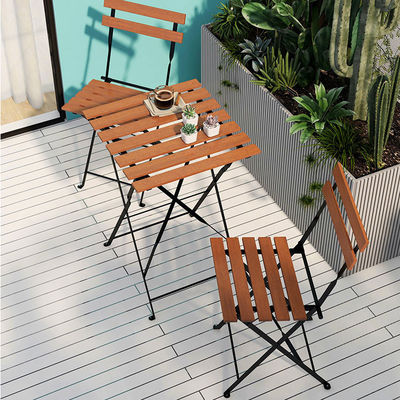 Logo personalizzato Villa Outdoor Bistro Pieghevole Tavolo e Sedie Set per il Tempo Libero sul Balcone Patio