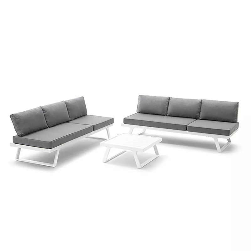 Arredamento per balcone per il tempo libero AJUNION Set giardino Patio Divano sezionale L190 x W70 x H74cm