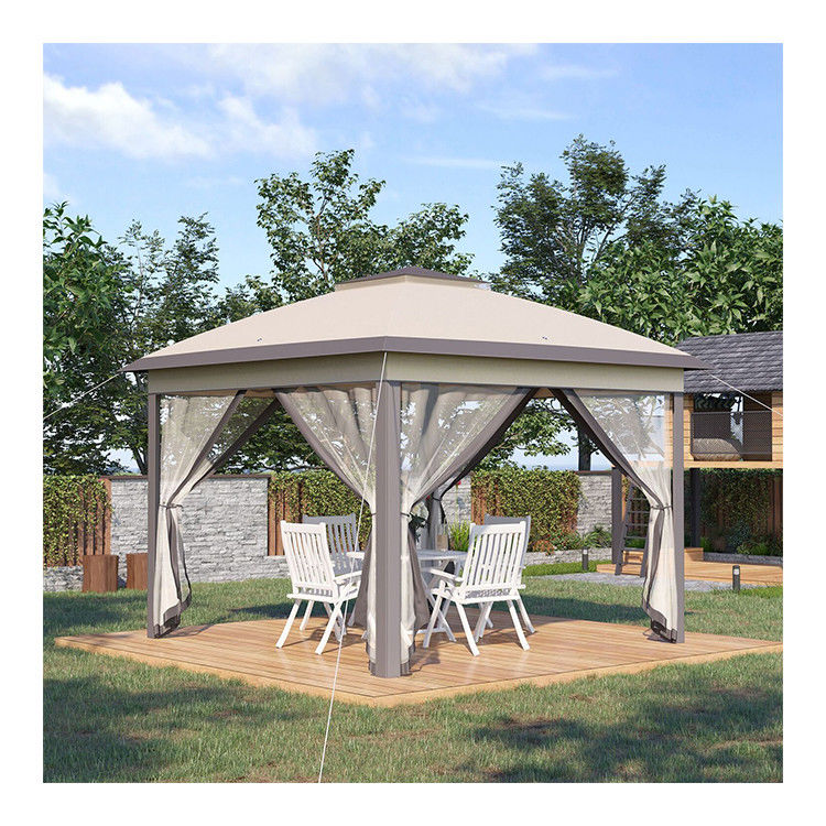 Proof Rot L330 x W330 x H288cm AJUNION Giardino Gazebo Esterno Canopy Shade Pop Up Tent