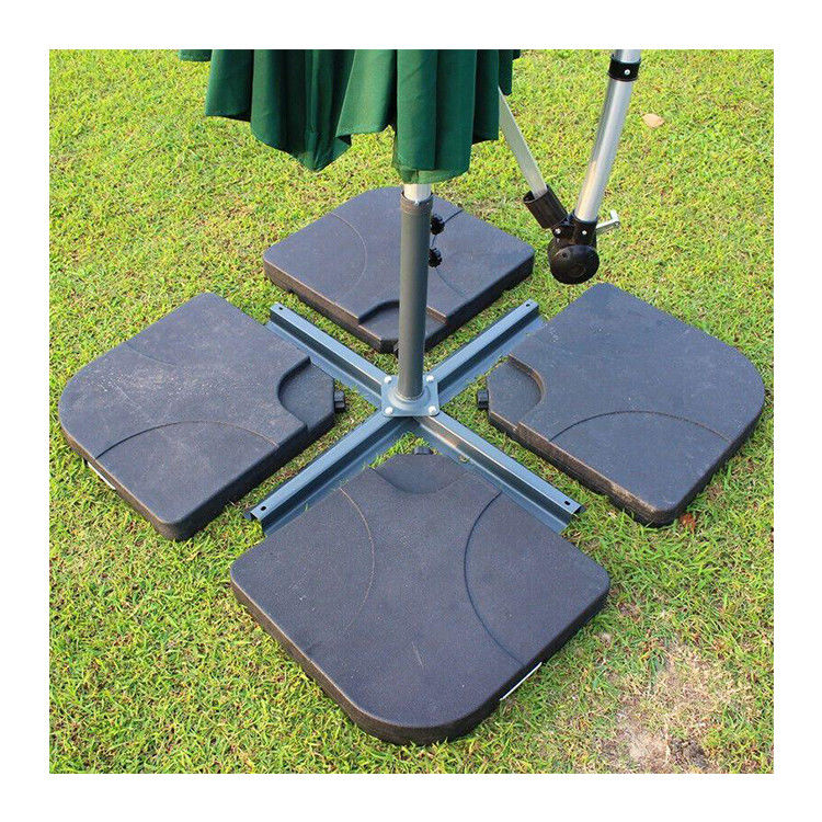 Moderno design 50L x 50W x 7.5Hcm Plastico base ombrello Stand con acqua o sabbia riempita