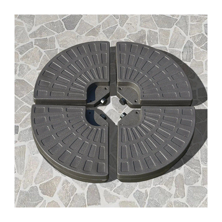 Arredamento per esterni AJUNION 4 PC Base portatile a ombrello rotondo con sabbia o acqua riempita