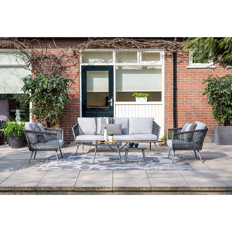 Arredamento da giardino in alluminio Set salotto con tavolo da caffè Dimensioni L60 x D60 x H39cm