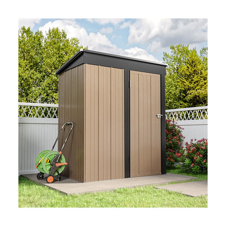 Acqua resistente Metal Storage Shed Acciaio Casa da giardino Color Acciaio Placca Acciaio Galvanizzato