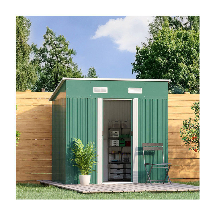 Piastra in acciaio colorato Metal Garden Storage Shed 2 Air Vent for Tools Bike Acciaio galvanizzato