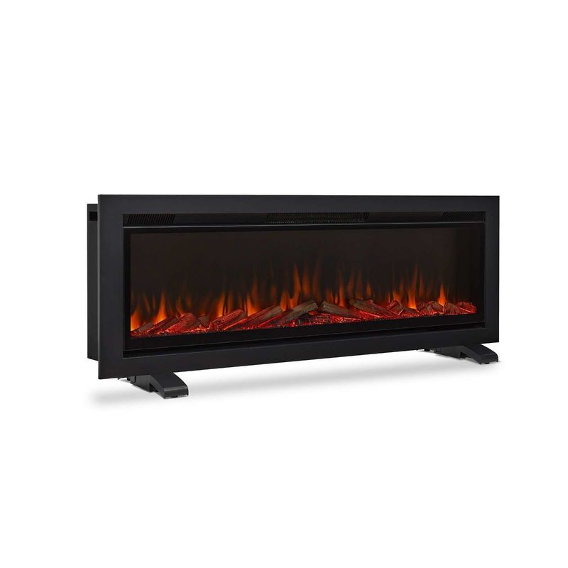 Modern Wall Mounted Electric Fireplace Insert con 6 colori di fiamma e vapore acqueo 3D