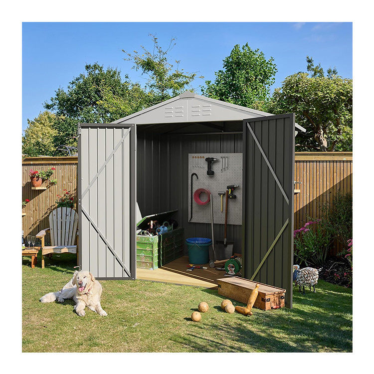 Avvolgimento in polvere AJUNION Metal Garden Shed Doppia porta chiudibile 50"D x 78,3"W x 74,2"H