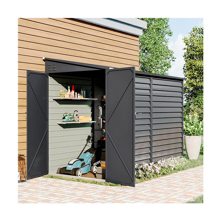 Garden Bike Shed AJUNION 9ft robusto scrigno in acciaio per motociclette con serratura