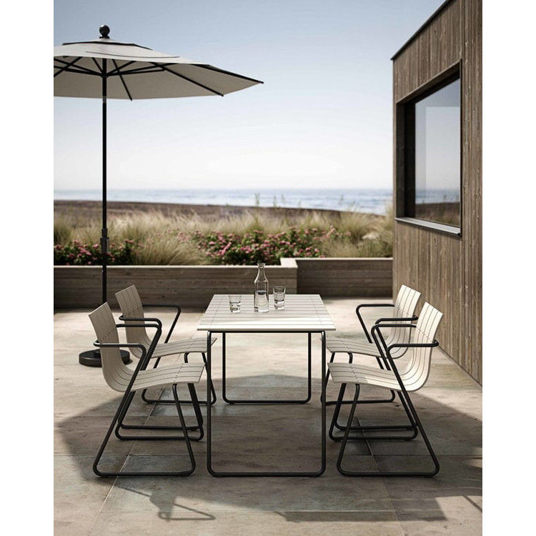 Rilassati con stile con AJUNION Steel Outdoor Dining Set Patio Chair Garden Armchair
