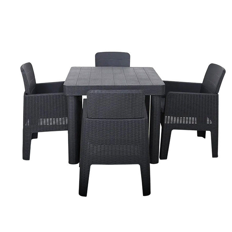 Logo Nessun o Logo personalizzato Nordic Outdoor Stackable Plastic Dining Table and Chair Set