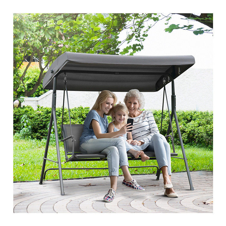 AJUNION 3 posti a sedere Amaca Swing Chair con baldacchino Trasforma il tuo portico e spazio del patio