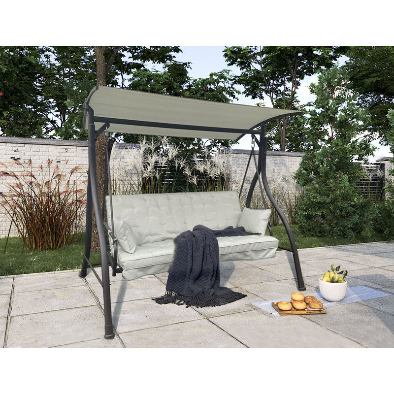 AJUNION 3 posti a sedere Letto a dondolo all'aperto Patio Swing Swing Sedie appese Imballaggio della posta Y incluso
