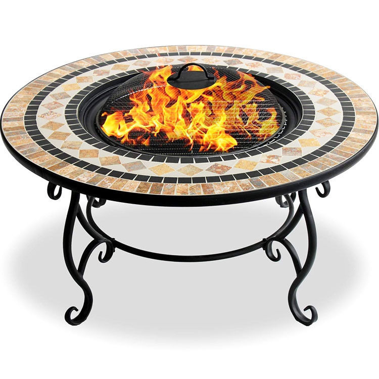 Fuoco a mosaico multifunzionale per campeggio e barbecue a carbone