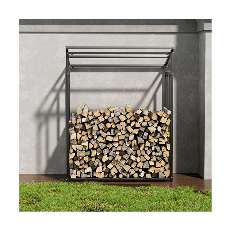 Tenitore di legno da legno da ardere ad alta capacità W110 x D70 x H145cm per interni e esterni