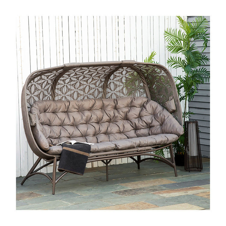 Sedile per uova da giardino W85xL205xH142cm con design hollow basket e stile moderno