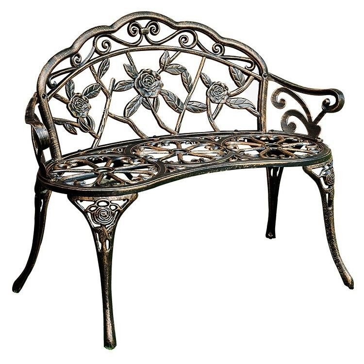 Banchetto di amore in alluminio di tipo metallico per balcone da giardino per patio esterno in design moderno