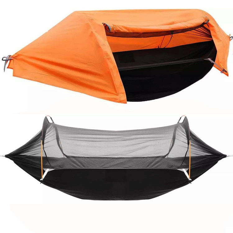 Moderno stile di design giardino esterno Paracadute tenda da campeggio con zanzariera e Rain Cove