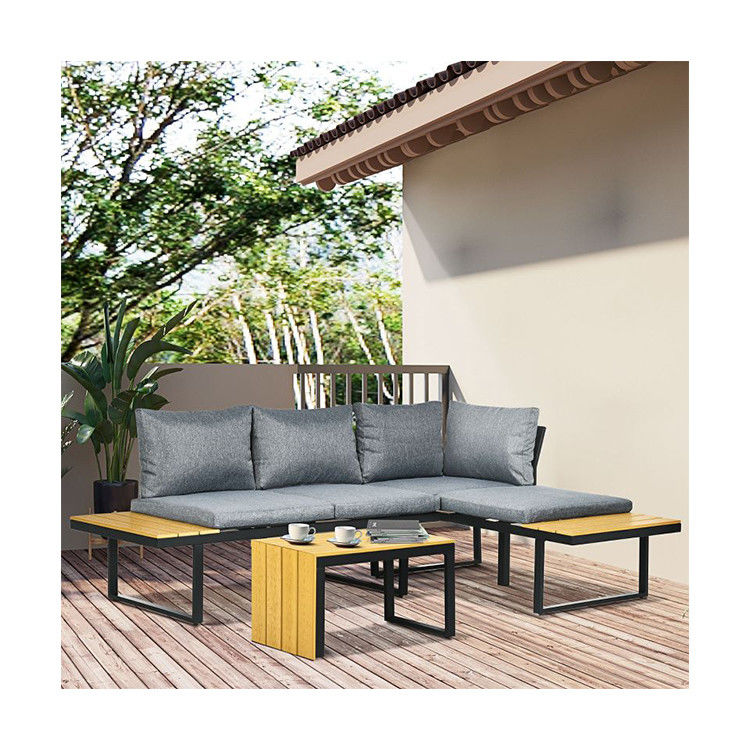 Set di divani AJUNION Set di alluminio per mobili da giardino modulari