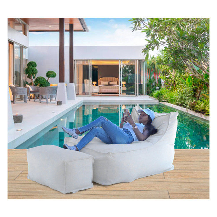 Divano con sacchetto di fagioli impermeabile all'interno e all'esterno con riempimento di fagioli da 3-5 mm e dimensione del pedale 30x75x30 cm